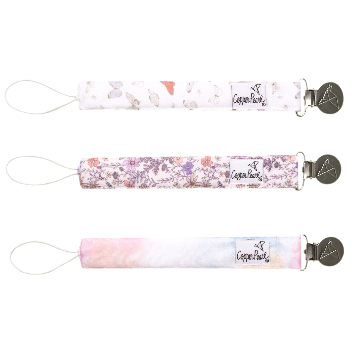 Binky Clip Set - Flora