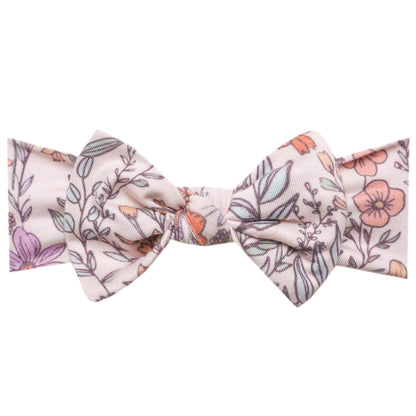 Knit Headband Bow - Flora