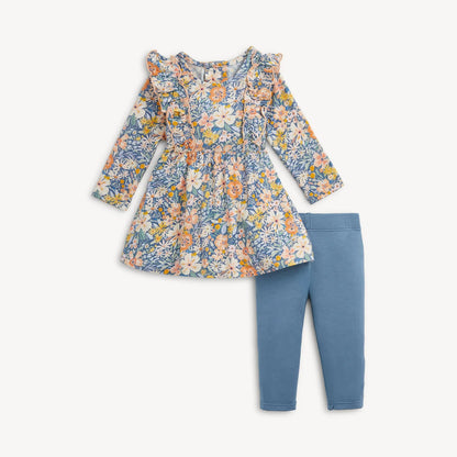 Flora Ruffle Dress w/Legging