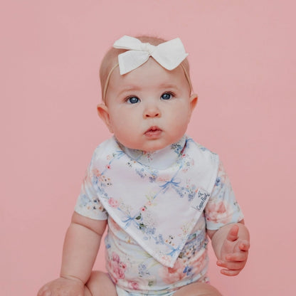 4 PACK BABY BANDANA BIBS - GENEVIEVE