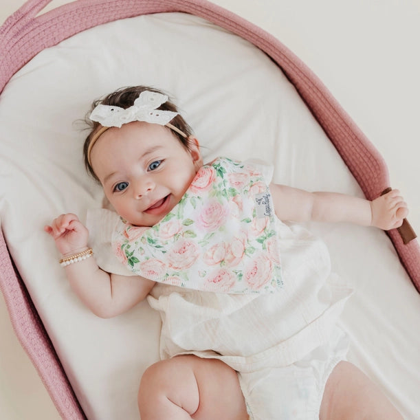 4 PACK BABY BANDANA BIBS - GENEVIEVE
