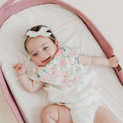 4 PACK BABY BANDANA BIBS - GENEVIEVE