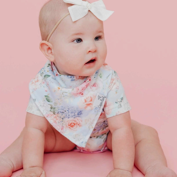 4 PACK BABY BANDANA BIBS - GENEVIEVE