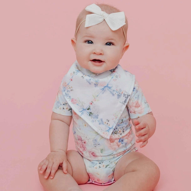 4 PACK BABY BANDANA BIBS - GENEVIEVE