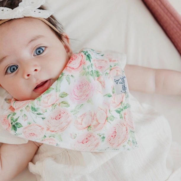 4 PACK BABY BANDANA BIBS - GENEVIEVE