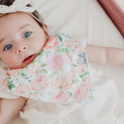 4 PACK BABY BANDANA BIBS - GENEVIEVE