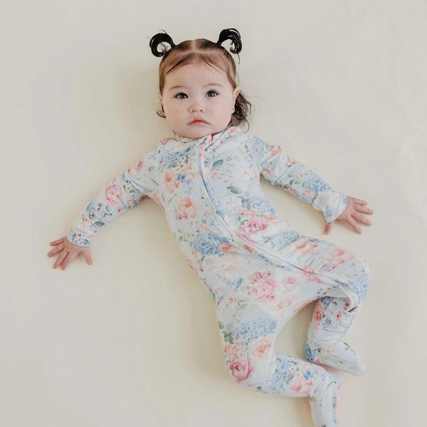 CONVERTIBLE ZIP-UP FOOTIE - GENEVIEVE