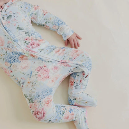 CONVERTIBLE ZIP-UP FOOTIE - GENEVIEVE
