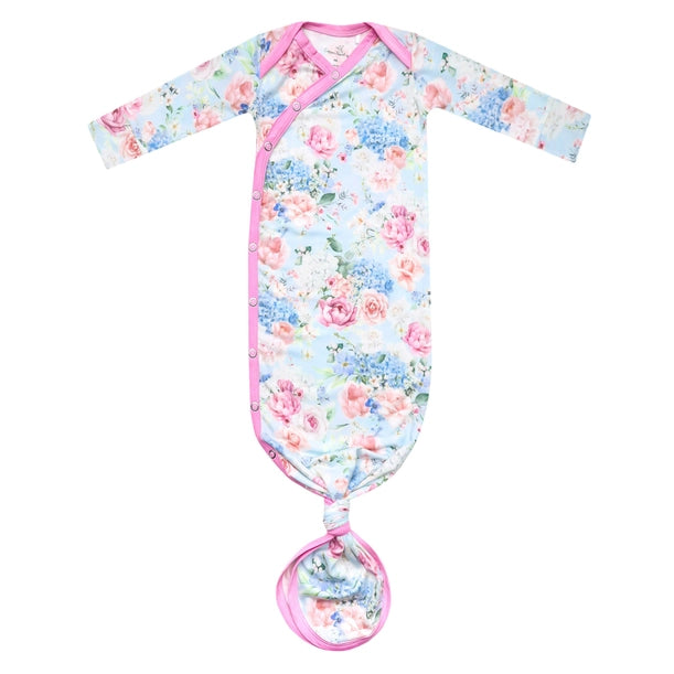 NEWBORN KNOTTED GOWN - GENEVIEVE