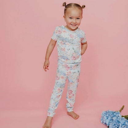 2PC SHORT SLEEVE PAJAMAS WITH PANTS - GENEVIEVE