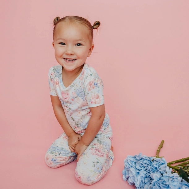 2PC SHORT SLEEVE PAJAMAS WITH PANTS - GENEVIEVE