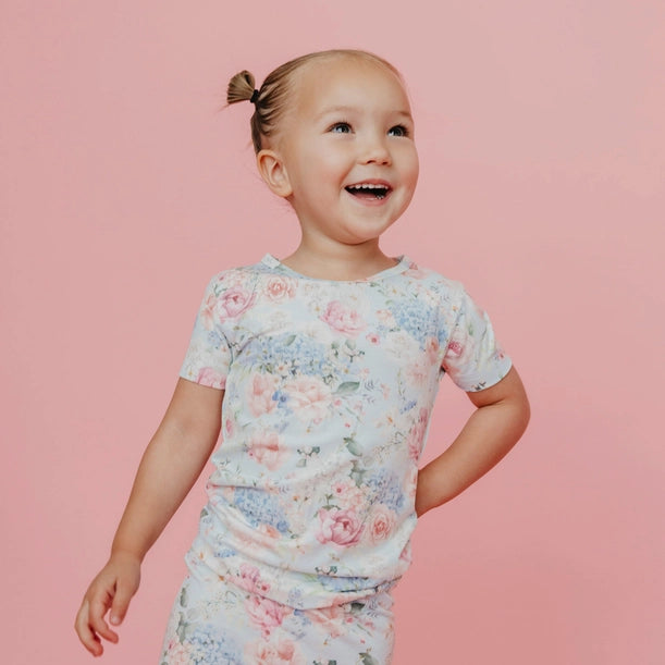 2PC SHORT SLEEVE PAJAMAS WITH PANTS - GENEVIEVE