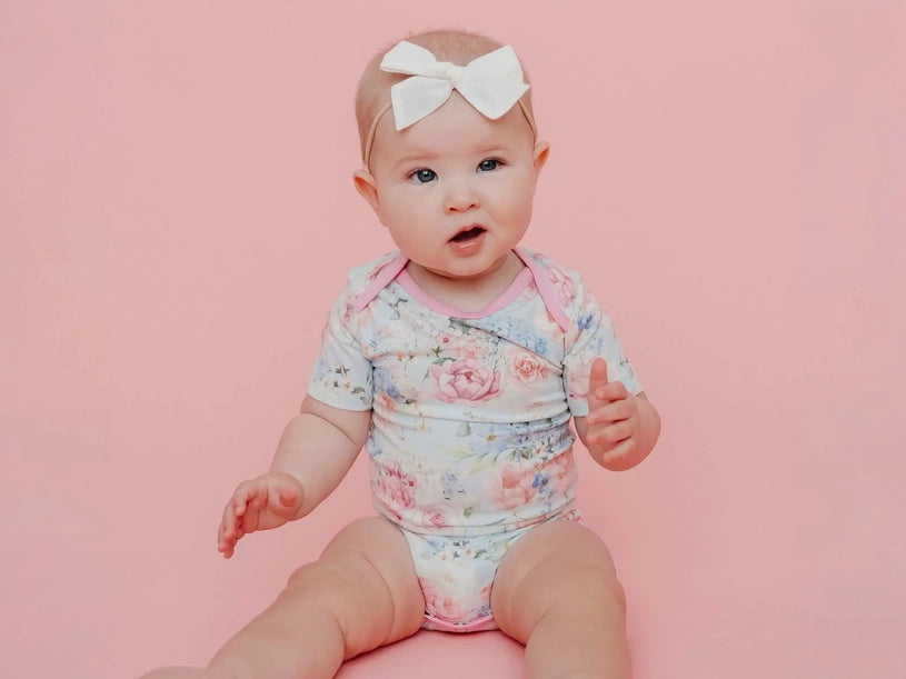 Short Sleeve Bodysuit w/Pants - GENEVIEVE