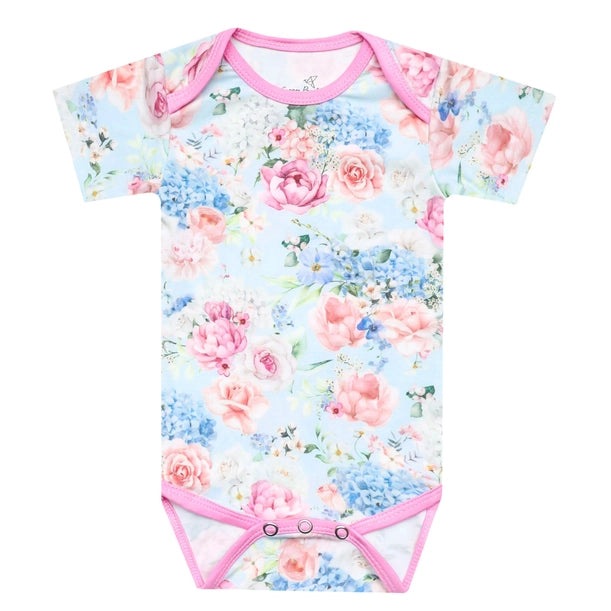 Short Sleeve Bodysuit w/Pants - GENEVIEVE