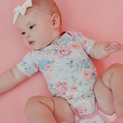 Short Sleeve Bodysuit w/Pants - GENEVIEVE