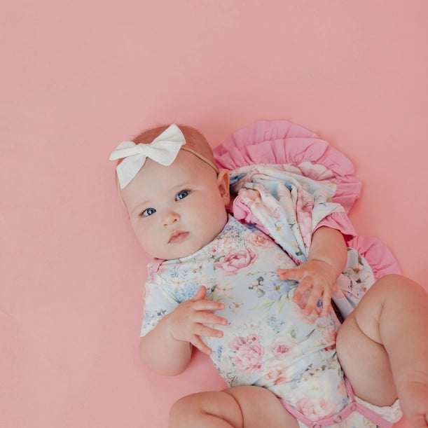RUFFLED SECURITY BLANKET SET - GENEVIEVE