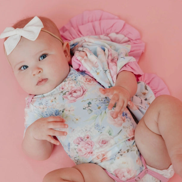 RUFFLED SECURITY BLANKET SET - GENEVIEVE