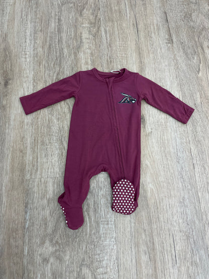 PB Mules Solid Oxblood Red - Zipper Footie