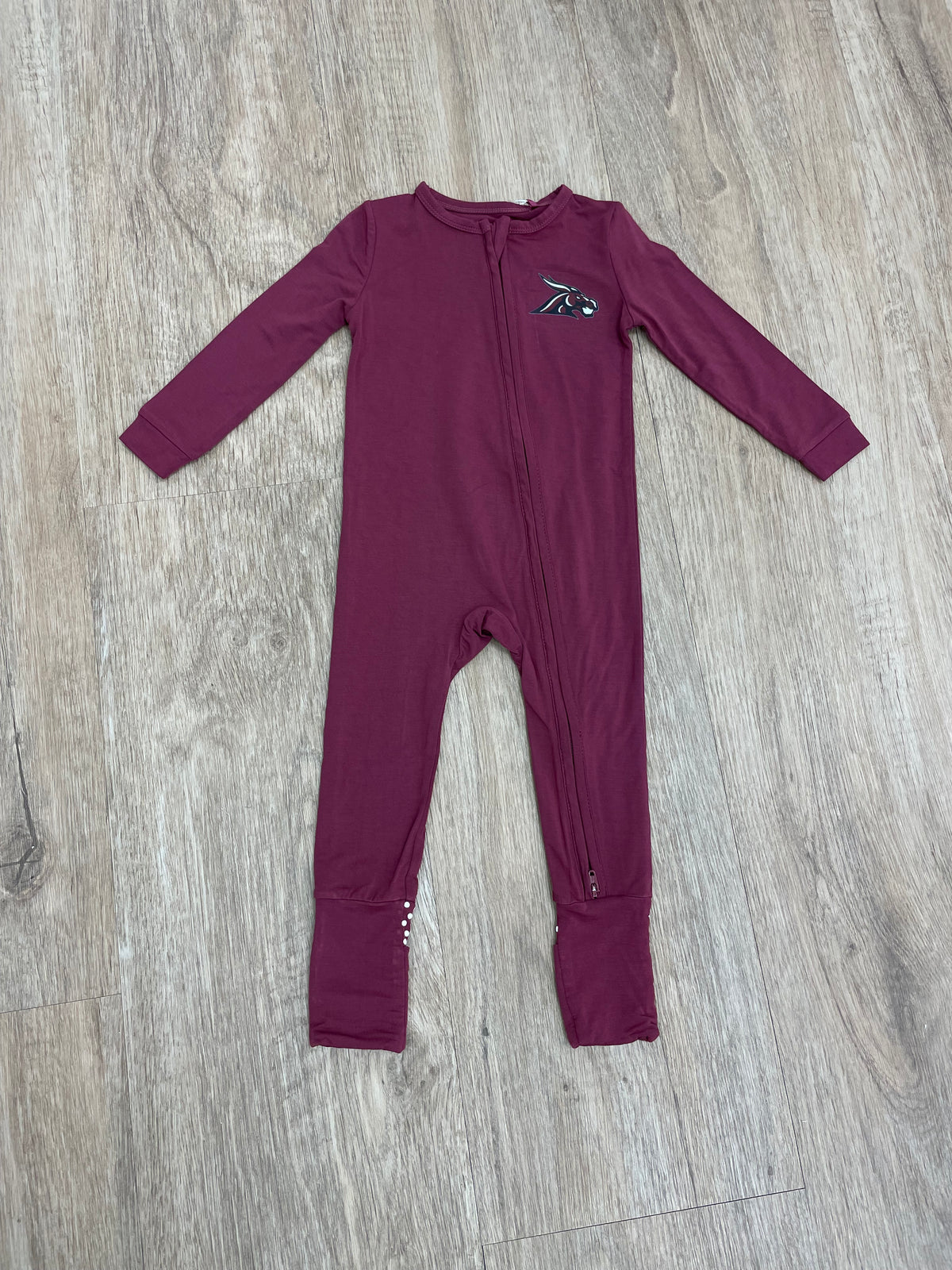 PB Mules Solid Oxblood Red - Convertible Romper