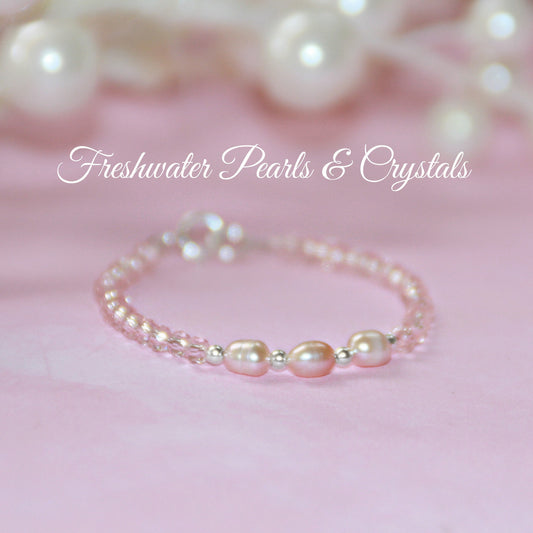 Lots of Pink Pearl Bracelet