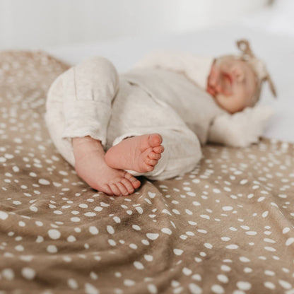 Knit Swaddle Blanket - Fawn