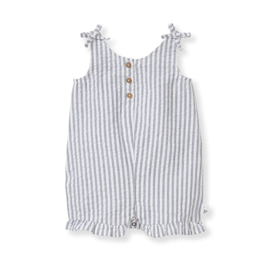 Striped Seersucker Romper