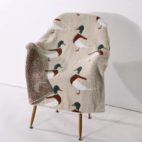 chenille blanket || simple mallard