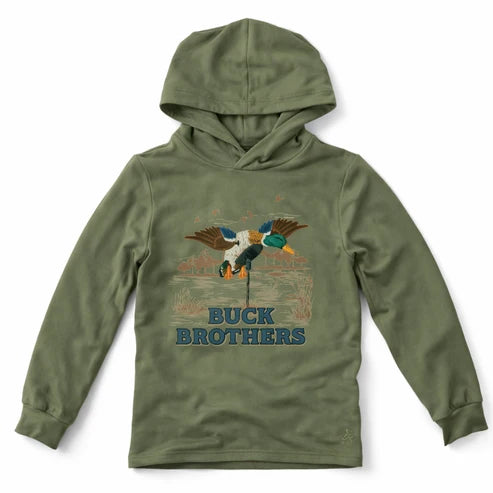 Buck Brothers Field Proven Mallard Performance Hoodie, Moss