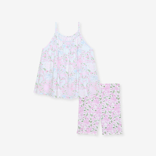 Josephine Tank and Ruffled Short Set