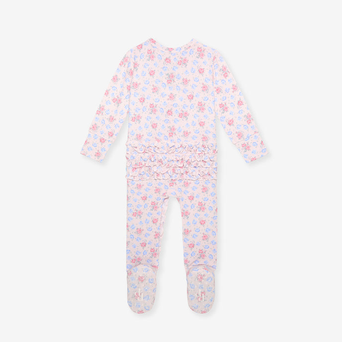 Laney Footie Ruffled Zippered One Piece