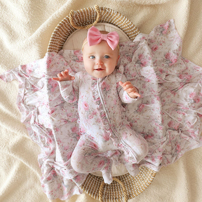 Roberta - Picot Ruffled Footie