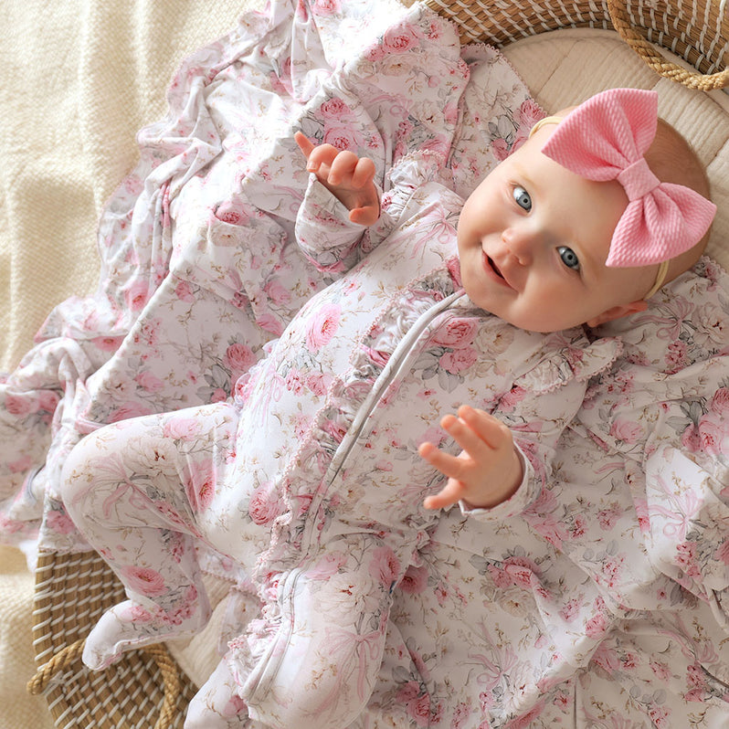 Roberta - Picot Ruffled Footie