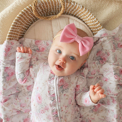Roberta - Picot Ruffled Footie