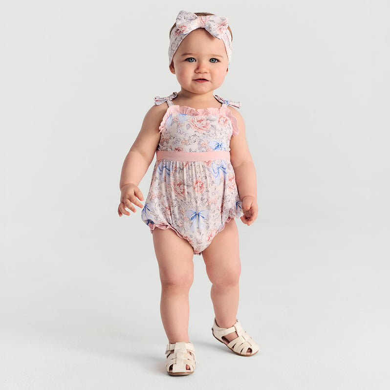 Agatha - Spaghetti Strap Bubble Romper