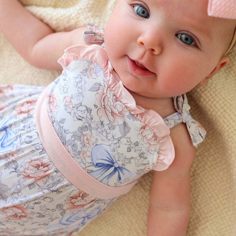 Agatha - Spaghetti Strap Bubble Romper