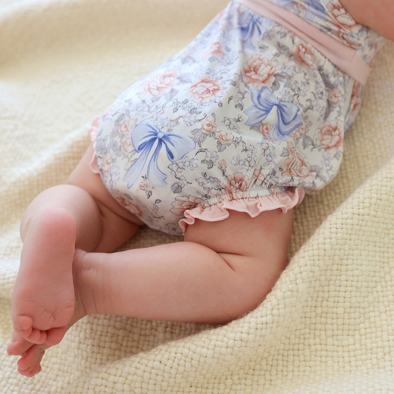 Agatha - Spaghetti Strap Bubble Romper