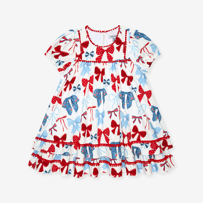 Martha Puff Sleeve Babydoll Dress