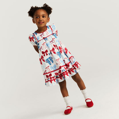 Martha Puff Sleeve Babydoll Dress