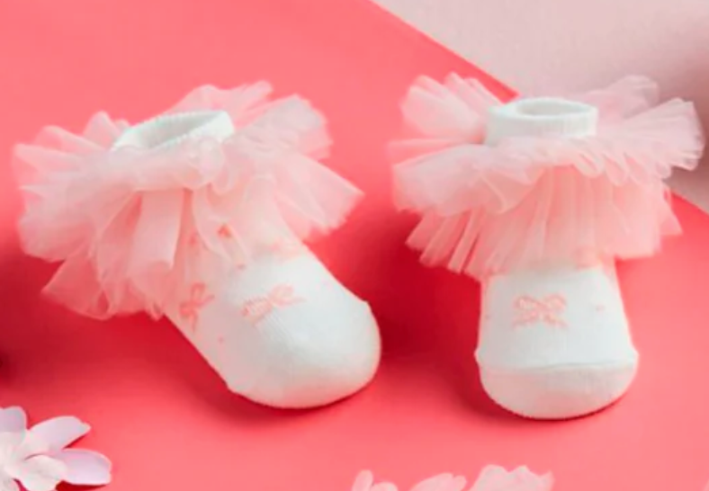 Tutu Socks - Pink Bow