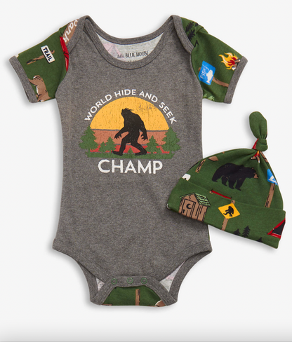 Hide and Seek Baby Bodysuit & Hat