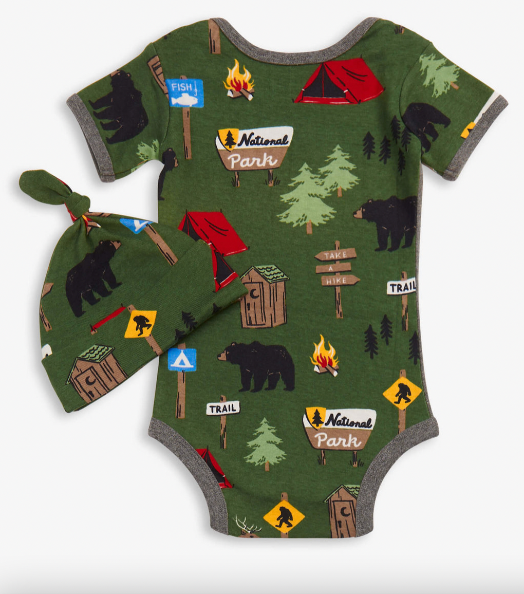 Hide and Seek Baby Bodysuit & Hat