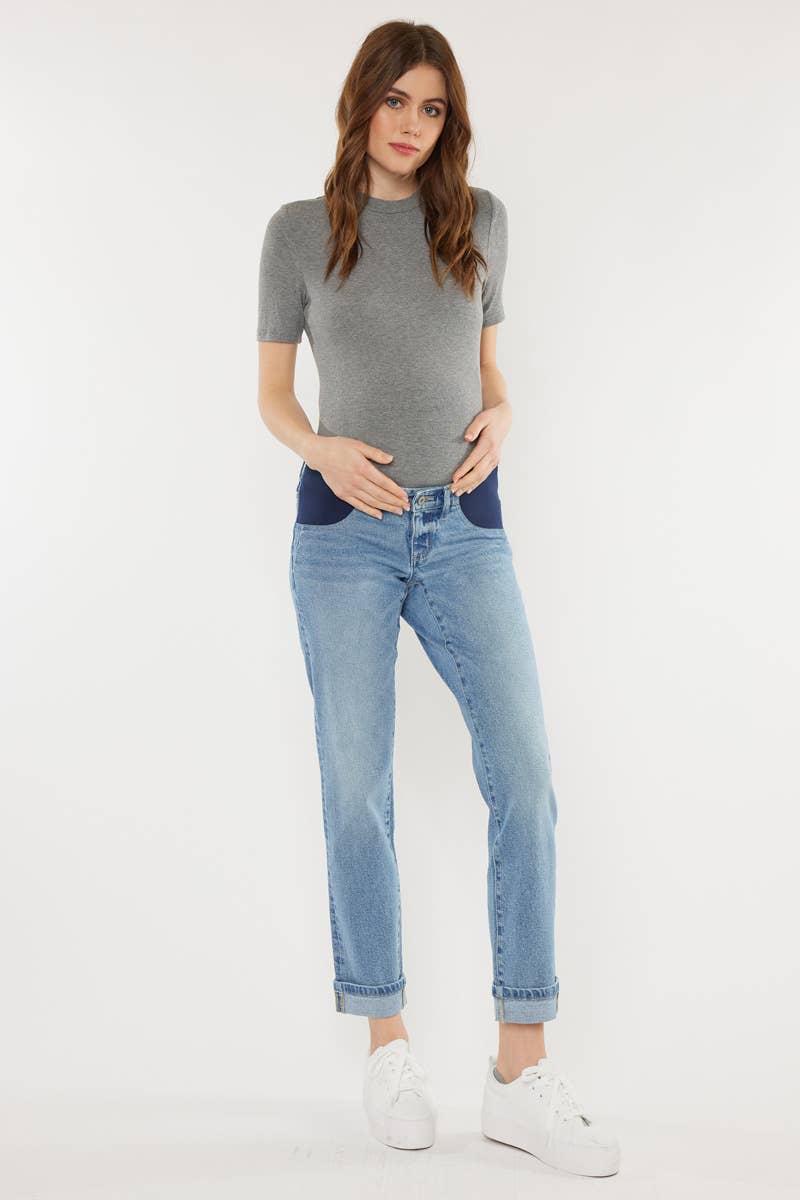 Kancan Yasmin Boyfriend Maternity Jean