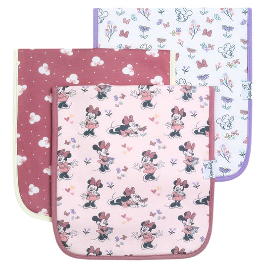 3 Pack Premium Burp Cloths - Minnie Mouse