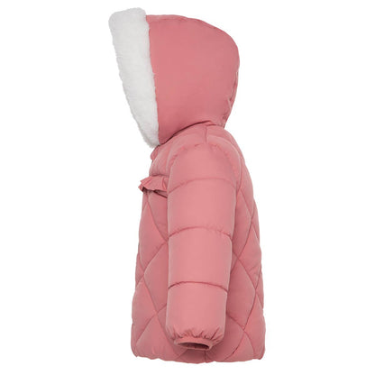 Baby Toddler Girls' Mini Fur Lined Winter Puffer Coat