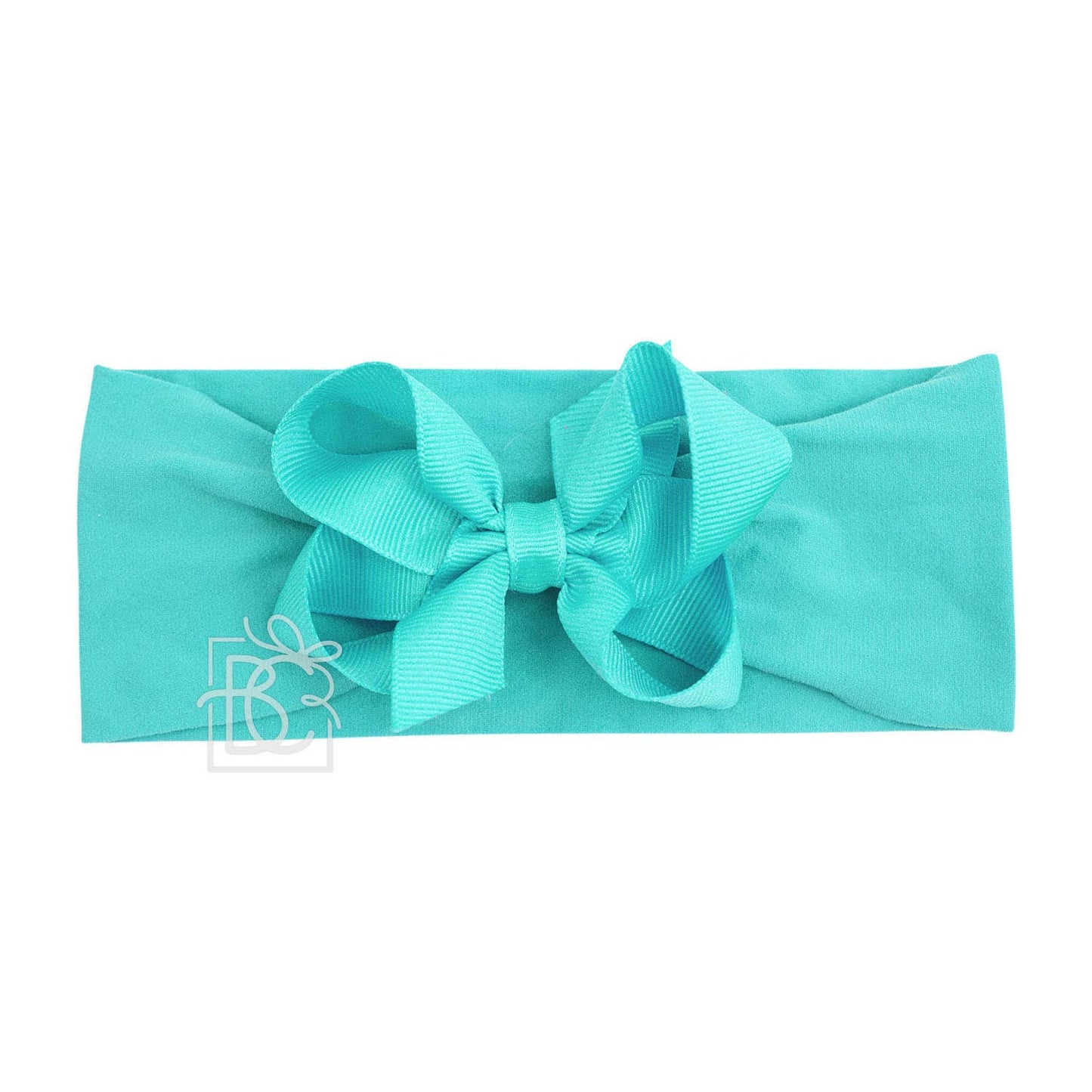Wide Headband w/Classic Grossgrain Bow