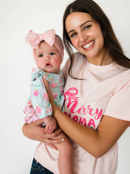 Baby Girls Ornament Dreams Knit Long Sleeve Ruffle Bodysuit