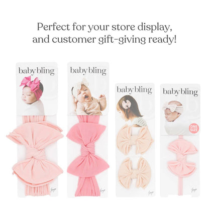 Baby Bling® Velvet FAB® Skinny soft headband with velvet bow