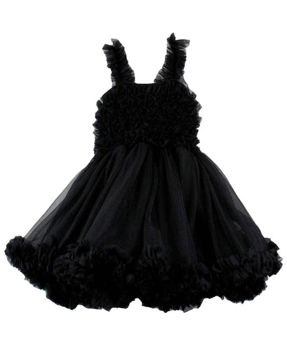 Girls Black Tulle Sleeveless Princess Petti Dress