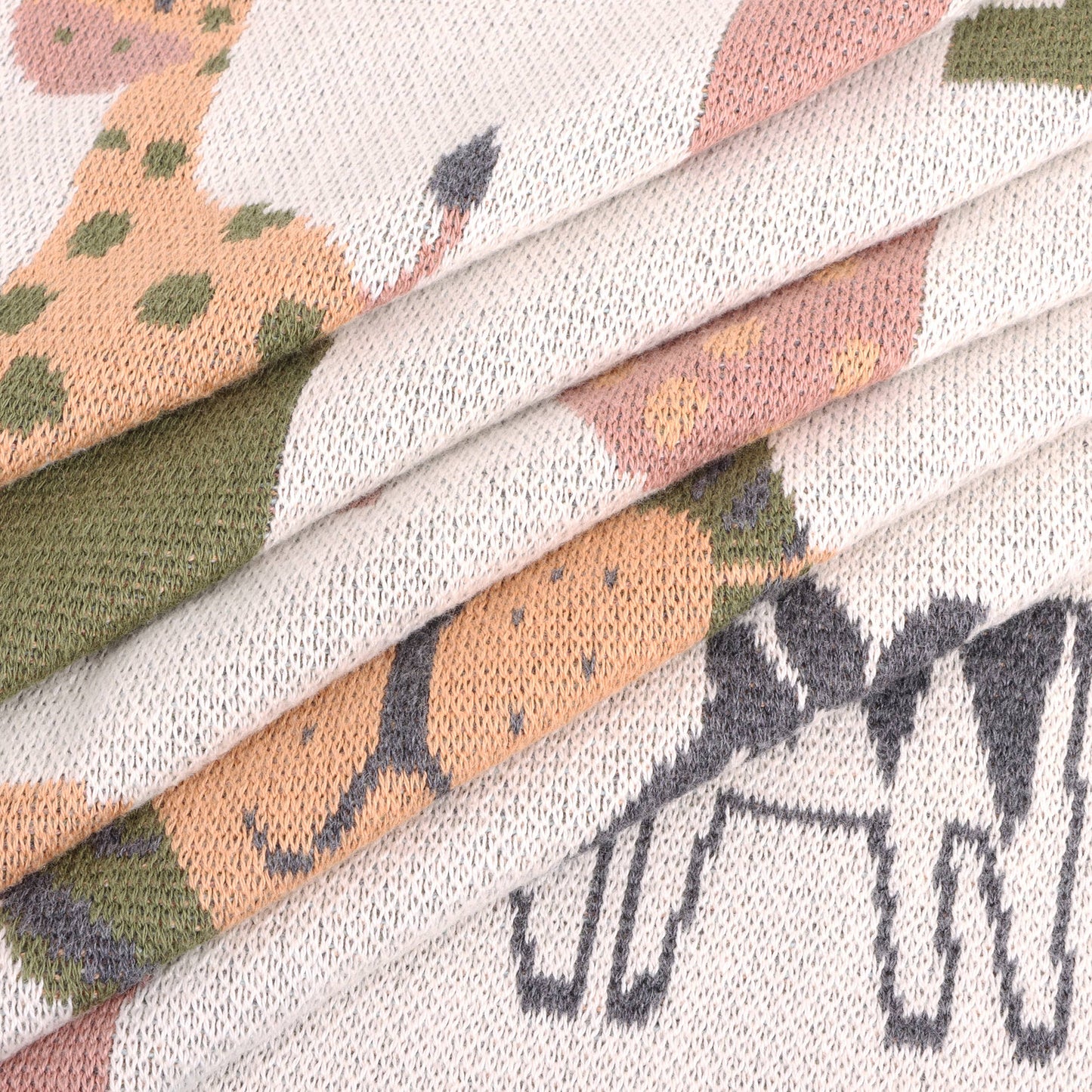 Alphabet Organic Sweater Knit Baby Blanket