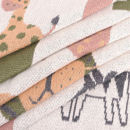 Alphabet Organic Sweater Knit Baby Blanket